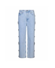 LIU-JO JEANS DONNA STRIGHT CON RICAMI GIOIELLO DENIM BLUE UA6196 126
