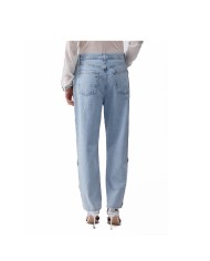 LIU-JO JEANS DONNA STRIGHT CON RICAMI GIOIELLO DENIM BLUE UA6196 126