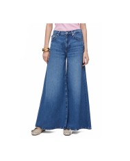 LIU-JO JEANS DONNA SUPER FLARE A VITA ALTA DENIM BLUE SCURO UA6217 126