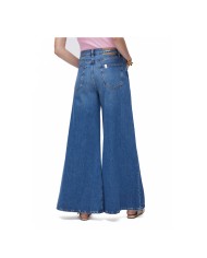 LIU-JO JEANS DONNA SUPER FLARE A VITA ALTA DENIM BLUE SCURO UA6217 126