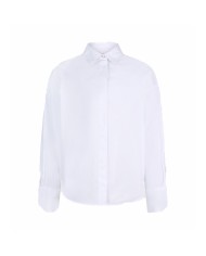 LIU-JO CAMICIA DONNA CON BOTTONI LOGATI WHITE WA6112 126