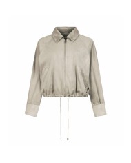 LIU-JO GIACCA DONNA SCAMOSCIATA GRIGIO ALLUMINIO WA6168 126