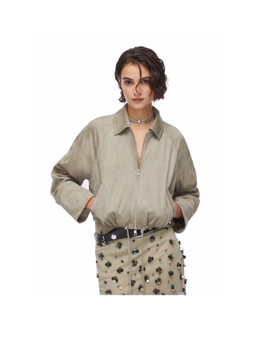 LIU-JO GIACCA DONNA SCAMOSCIATA GRIGIO ALLUMINIO WA6168 126