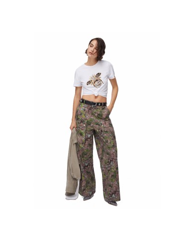 LIU-JO T SHIRT DONNA CON STAMPA E APPLICAZIONI WHITE WA6237 126