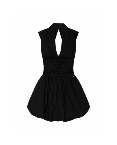 LIU-JO ABITO DONNA DRESS CORTO CON CUT OUT BLACK WA6241 126