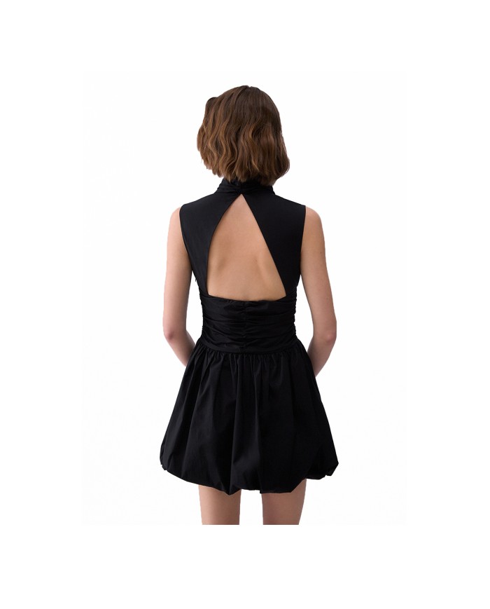 LIU-JO ABITO DONNA DRESS CORTO CON CUT OUT BLACK WA6241 126