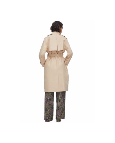 LIU-JO TRENCH DONNA COAT LUNGO CON FOULARD CREAM BEIGE WA6317 126