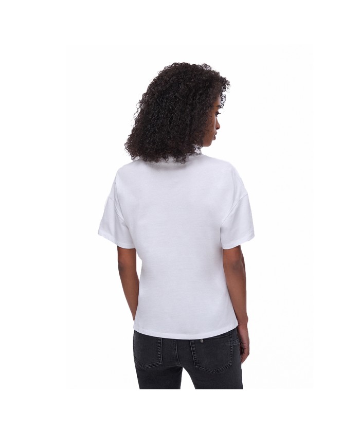 LIU-JO T SHIRT DONNA CON PATCH WHITE WA6414 126