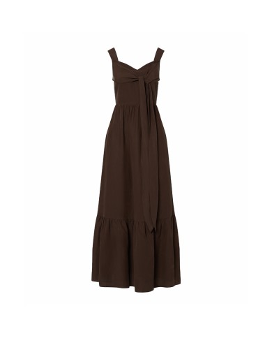 LIU-JO ABITO DONNA DRESS LUNGO IN MISTO LINO SACHER WA6428 126