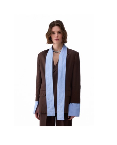 LIU-JO BLAZER DONNA CON SCIARPA GIOIELLOSACHER WA6436 126