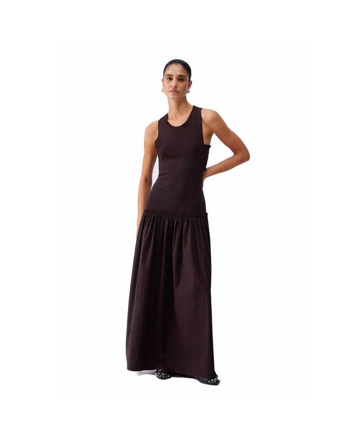 LIU-JO ABITO DONNA DRESS LUNGO CON CUT OUT SACHER WA6466 126