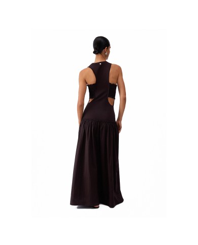 LIU-JO ABITO DONNA DRESS LUNGO CON CUT OUT SACHER WA6466 126