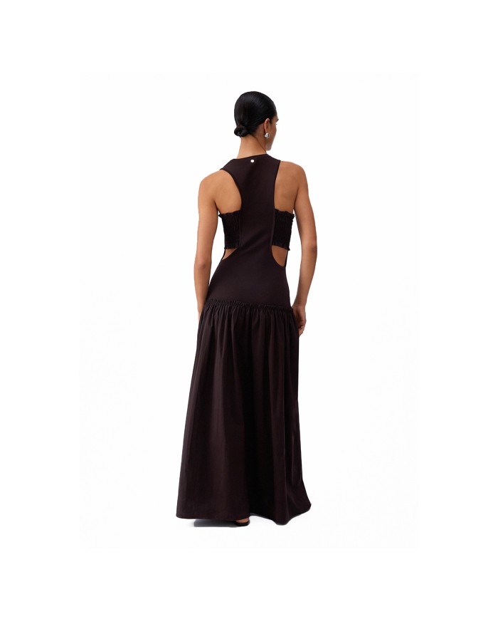 LIU-JO ABITO DONNA DRESS LUNGO CON CUT OUT SACHER WA6466 126