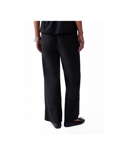 LIU-JO PANTALONI DONNA PANTS FLARE IN POPELINE BLACK WA6498 126