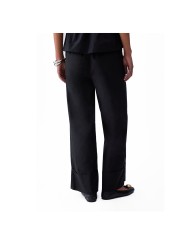 LIU-JO PANTALONI DONNA PANTS FLARE IN POPELINE BLACK WA6498 126