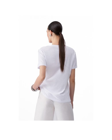 LIU-JO T SHIRT DONNA IN COTONE CON STAMPA WHITE WA6502 126