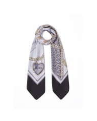 LIU-JO FOULARD DONNA GRANDE CON FIOCCO BLACK 2A6048 126