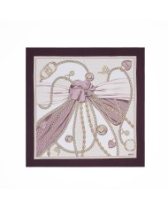 LIU-JO FOULARD DONNA GRANDE CON FIOCCO CRANBERRY 2A6048 126