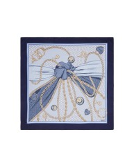 LIU-JO FOULARD DONNA GRANDE CON FIOCCO DRESS BLUE 2A6048 126
