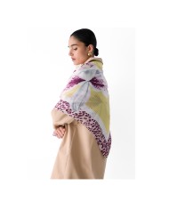 LIU-JO FOULARD DONNA GRANDE CON ORCHIDEA AVOCADO 2A6050 126