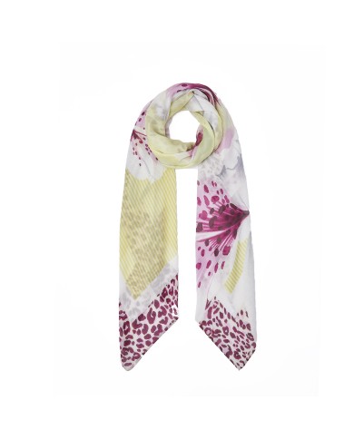 LIU-JO FOULARD DONNA GRANDE CON ORCHIDEA AVOCADO 2A6050 126