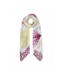 LIU-JO FOULARD DONNA GRANDE CON ORCHIDEA AVOCADO 2A6050 126