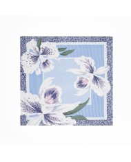 LIU-JO FOULARD DONNA GRANDE CON ORCHIDEA BLUE WAVE 2A6050 126
