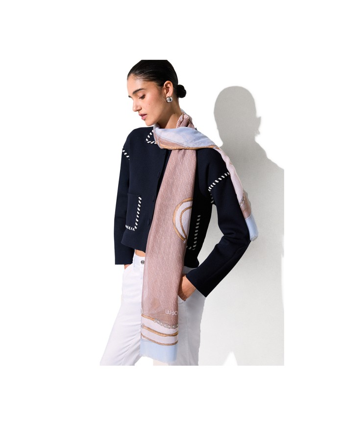 LIU-JO STOLA DONNA SCARF LIGHT DENIM 2A6052 126