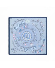 LIU-JO FOULARD DONNA GRANDE DUSTY BLUE 2A6054 126