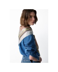 LIU-JO FOULARD DONNA A NASTRI NATURALE 2A6055 126