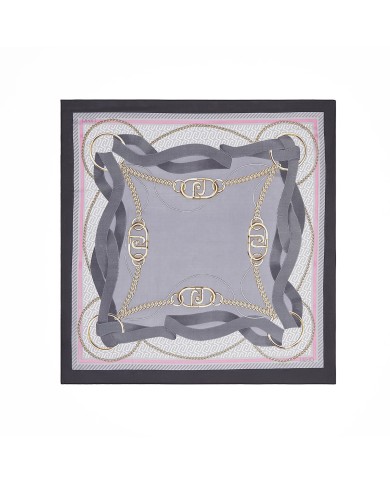 LIU-JO FOULARD DONNA A NASTRI BLACK 2A6055 126