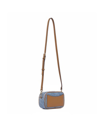 LIU-JO BORSA DONNA CROSSBODY BAG SMALL IN LIGHT DENIM BLACK AA6100 126