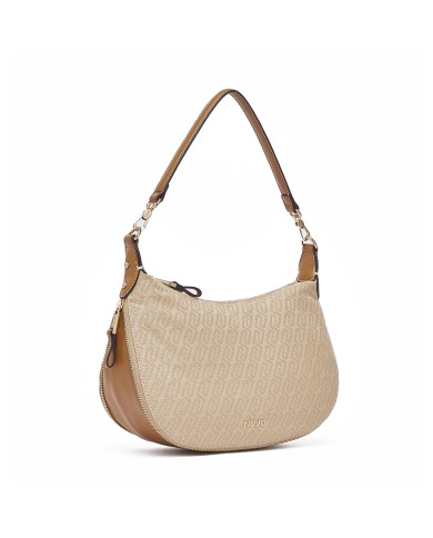 LIU-JO BORSA DONNA SHOULDER BAG MEDIA CROSS OVER JACQUARD NATURAL AA6133 126