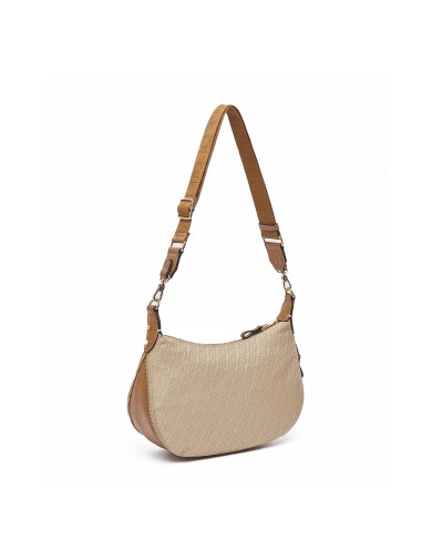 LIU-JO BORSA DONNA SHOULDER BAG MEDIA CROSS OVER JACQUARD NATURAL AA6133 126