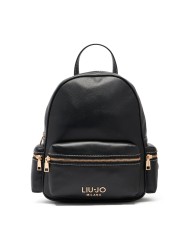 LIU-JO ZAINO DONNA BACKPACK MEDIO PELLE BLACK AA6136 126