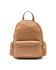 LIU-JO ZAINO DONNA BACKPACK MEDIO PELLE CAMMELLO AA6136 126
