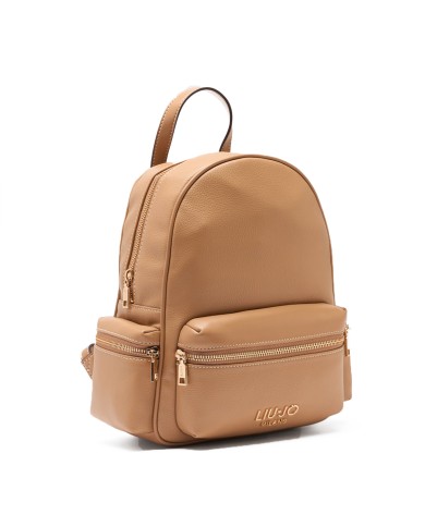 LIU-JO ZAINO DONNA BACKPACK MEDIO PELLE CAMMELLO AA6136 126