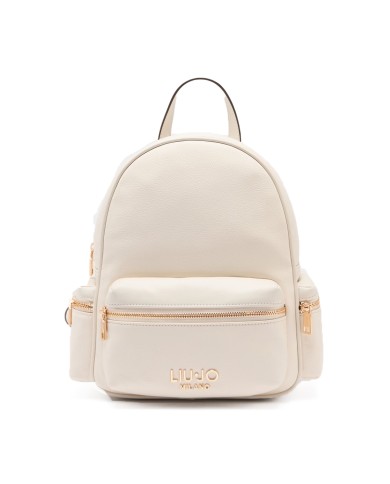 LIU-JO ZAINO DONNA BACKPACK MEDIO PELLE CREAM AA6136 126