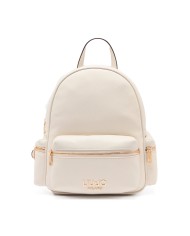 LIU-JO ZAINO DONNA BACKPACK MEDIO PELLE CREAM AA6136 126