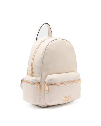 LIU-JO ZAINO DONNA BACKPACK MEDIO PELLE CREAM AA6136 126