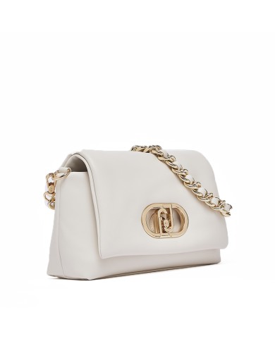 LIU-JO BORSA DONNA LA PUFFY MEDIA PELLE CREAM AA6148 126