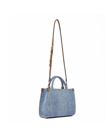 LIU-JO BORSA DONNA HAND BAG PICCOLA CON CHARM IN DENIM AA6192 126