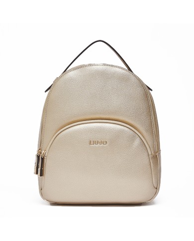 LIU-JO ZAINO DONNA BACKPACK MEDIO LIGHT GOLD AA6209 126