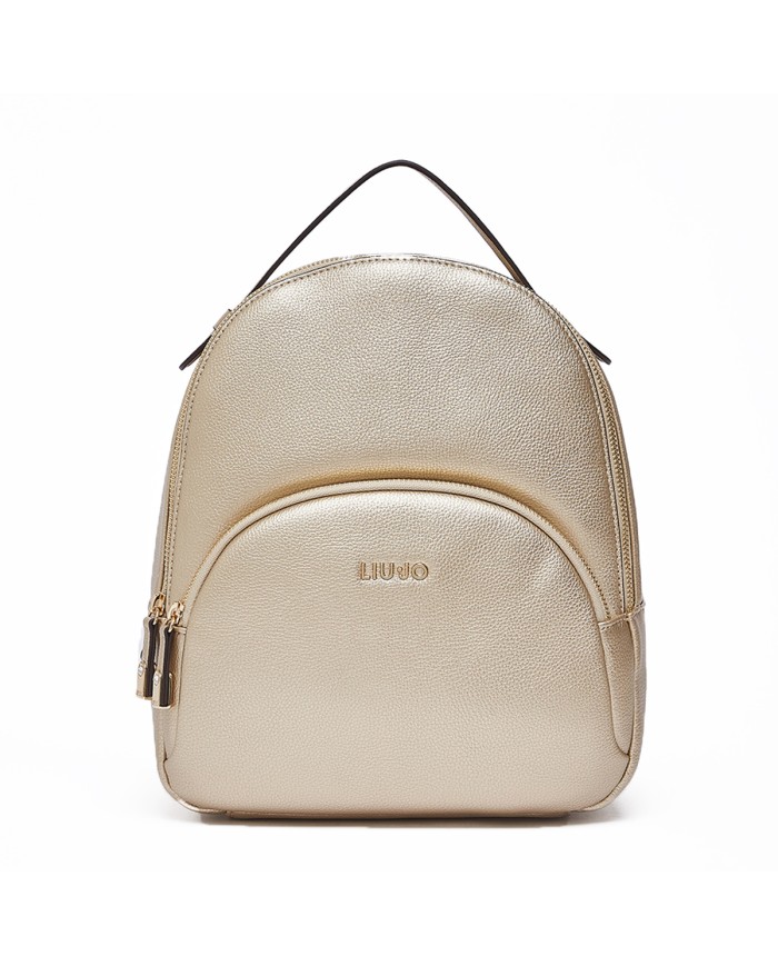 LIU-JO ZAINO DONNA BACKPACK MEDIO LIGHT GOLD AA6209 126