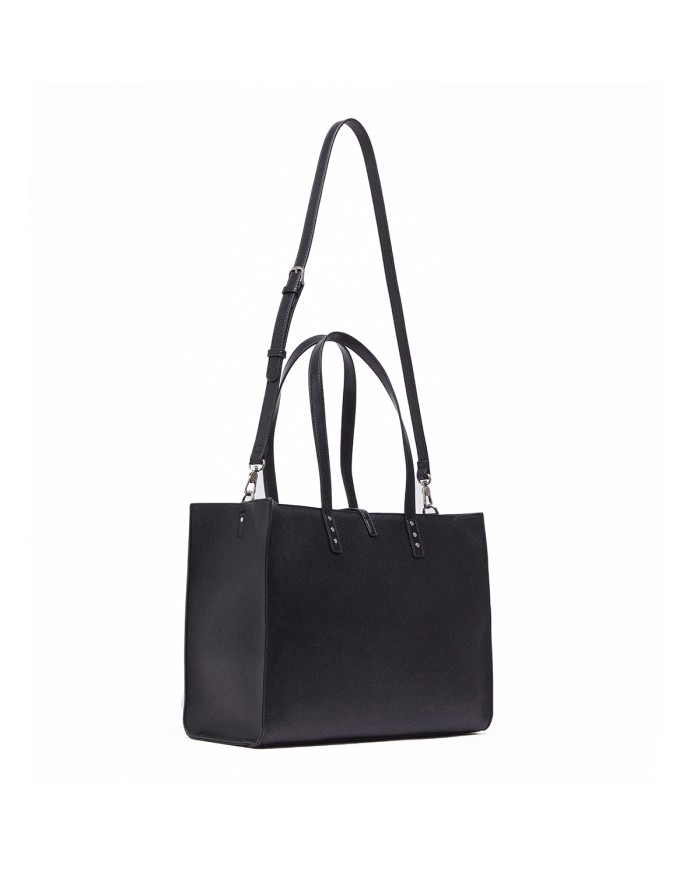 LIU-JO BORSA DONNA TOTE BAG GRANDE CON BORCHIE BLACK AA6223 126