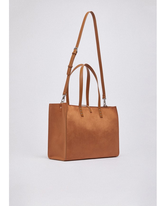 LIU-JO BORSA DONNA TOTE BAG GRANDE CON BORCHIE SEQUOIA AA6223 126