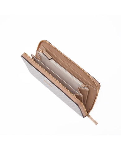 LIU-JO PORTAFOGLI DONNA WALLET GRANDE MONOGRAM NATURAL DARK CIPRIA AA6170 126