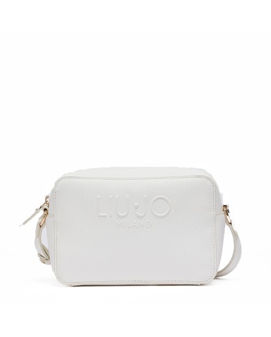LIU-JO BORSA DONNA CROSSBODY BAG LOGO CREAM AA6153 126
