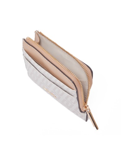 LIU-JO PORTACARTE DONNA MONOGRAM NATURAL DARK CIPIRA AA6173 126