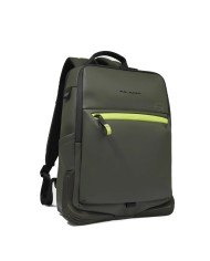 PIQUADRO ZAINO UOMO BACKPACK CORNER RESISTENTE ALL'ACQUA PORTA PC 14" E IPAD VERDE CA6464C2OW CO